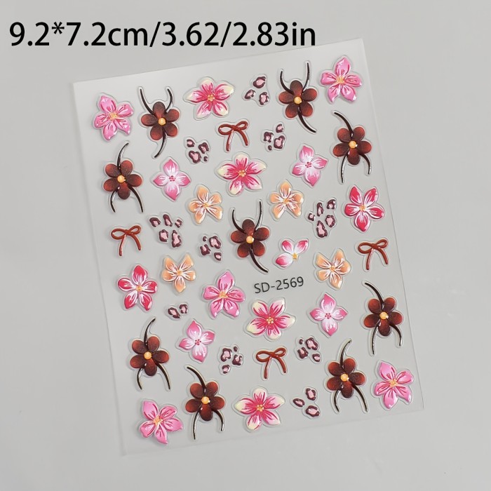 5D Relief Self-Adhesive 3D Nail Stickers