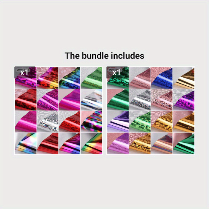 16 Sheets Nail Art Foil Transfer Set Paper Manicure Starry Nail Stickers Fashion Adhesive Nail Decals For Women Girls