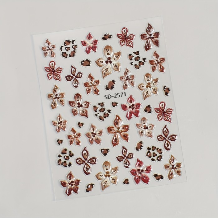 5D Relief Self-Adhesive 3D Nail Stickers