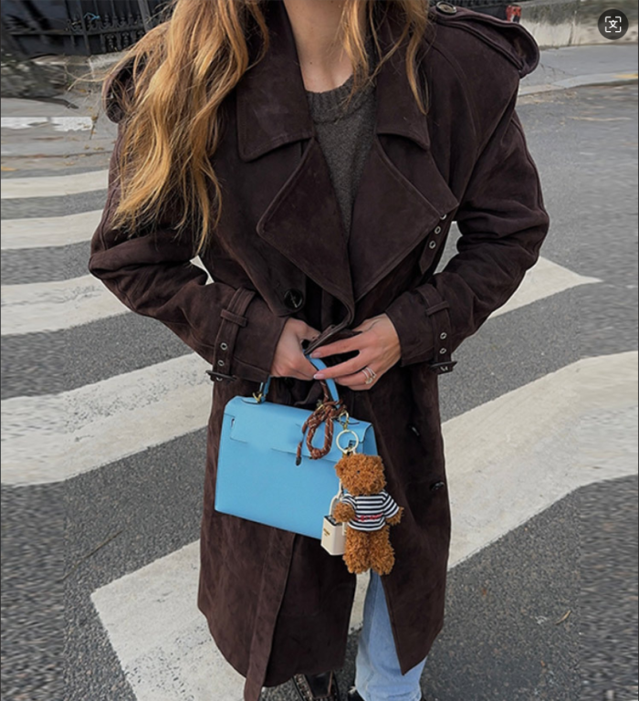 New Vintage Velvet Coat Warm Women's 2025 Autumn Winter Turn-down Collar Ladies Casual Loose Female Long Overcoat Suede Q192