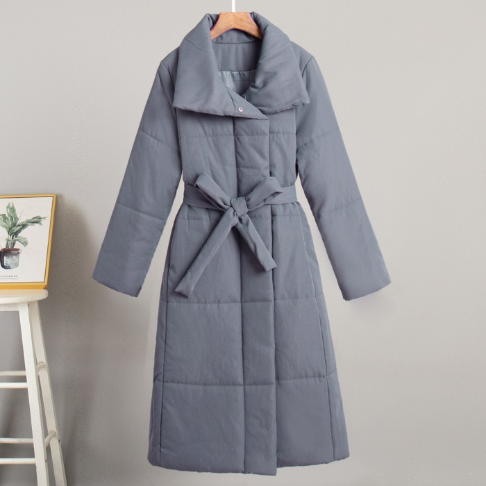 Overcoat Warm Cotton-Padded Jacket Women 2025 Winter Casual Loose Parkas Coat Outwear Female K196