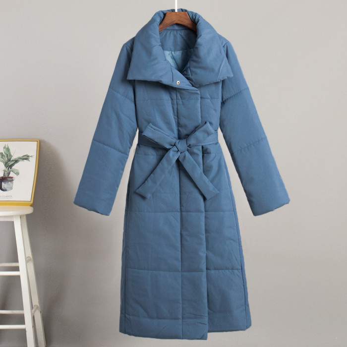 Overcoat Warm Cotton-Padded Jacket Women 2025 Winter Casual Loose Parkas Coat Outwear Female K196