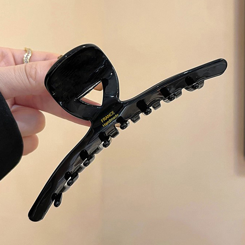 Korean Series Acetic Acid Hair Claws for Women High-End Large Shark Clip Back of Head Hair Volume Multiple Accessory Gift