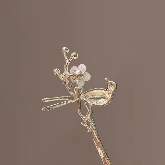 New Chinese Chopsticks Hair Sticks Forks Brids Flower Designs Pearl Hairpins Side Clips for Women Girls Hair Bun Maker Jewelry