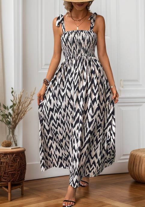 Summer Cinched Waist Pleated Slim Camisole Dress ✨