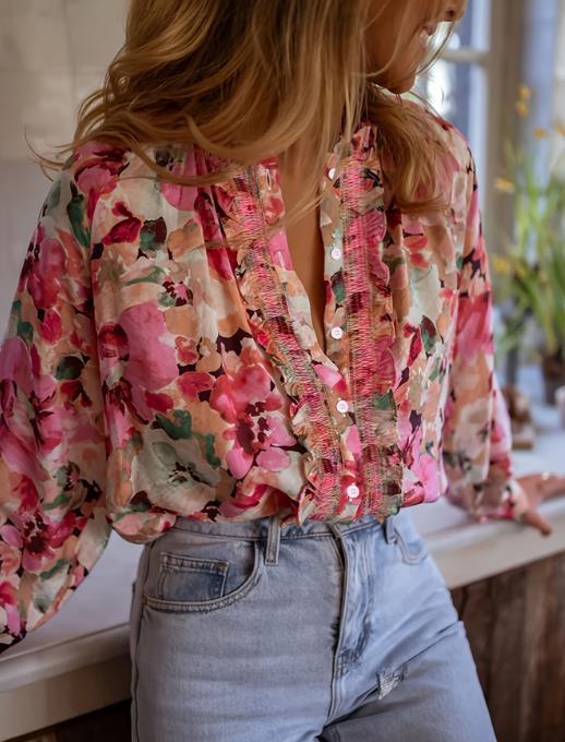 Summer Artistic Lazy Printed Round Neck Shirt ✨