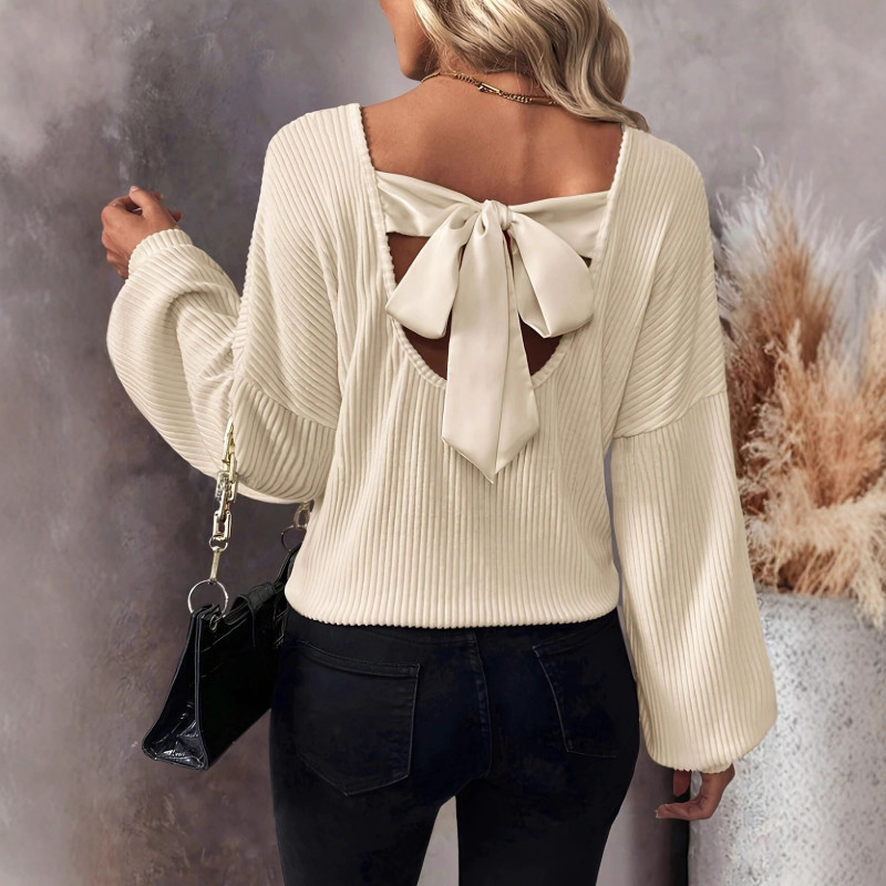 Autumn Winter V-Neck Elegant Knit T-Shirt ✨