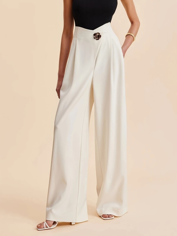 Chic Asymmetrical High Waist Wide Leg Pants ✨