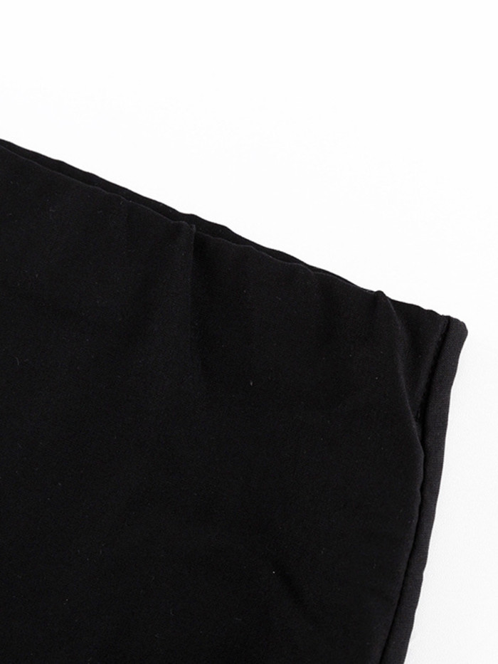Solid Color High Waisted Column Skirts Bottoms