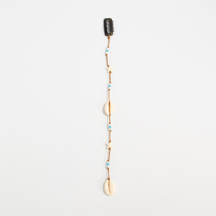 Bohemian Style Rice Bead Fringed Pendant Hair Chain | Handmade Beaded Women'S Hair Additions