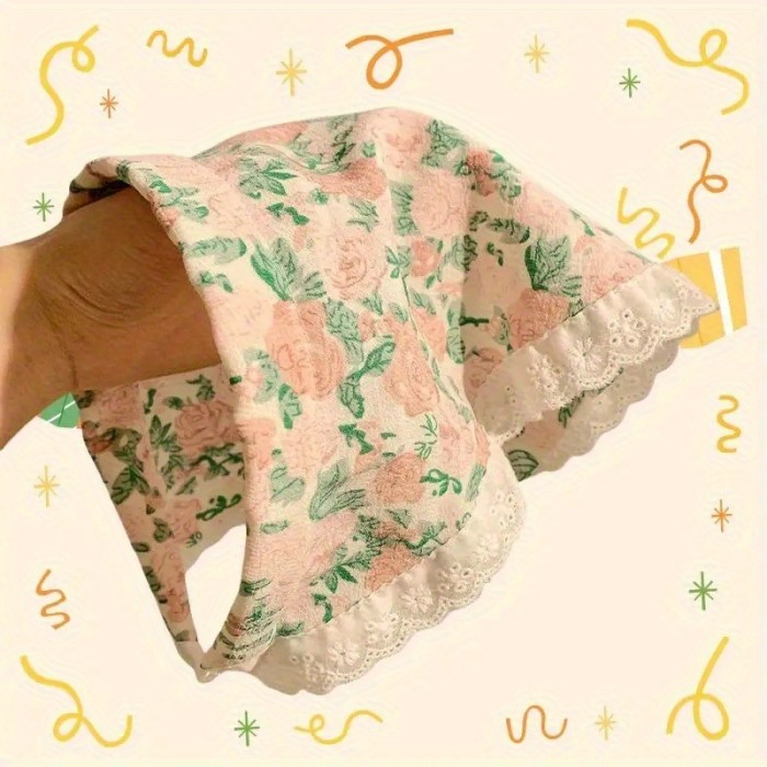🌸Spring Summer Floral Lace Triangle Headscarf | Boho Y2K Beach Vacation Hairband