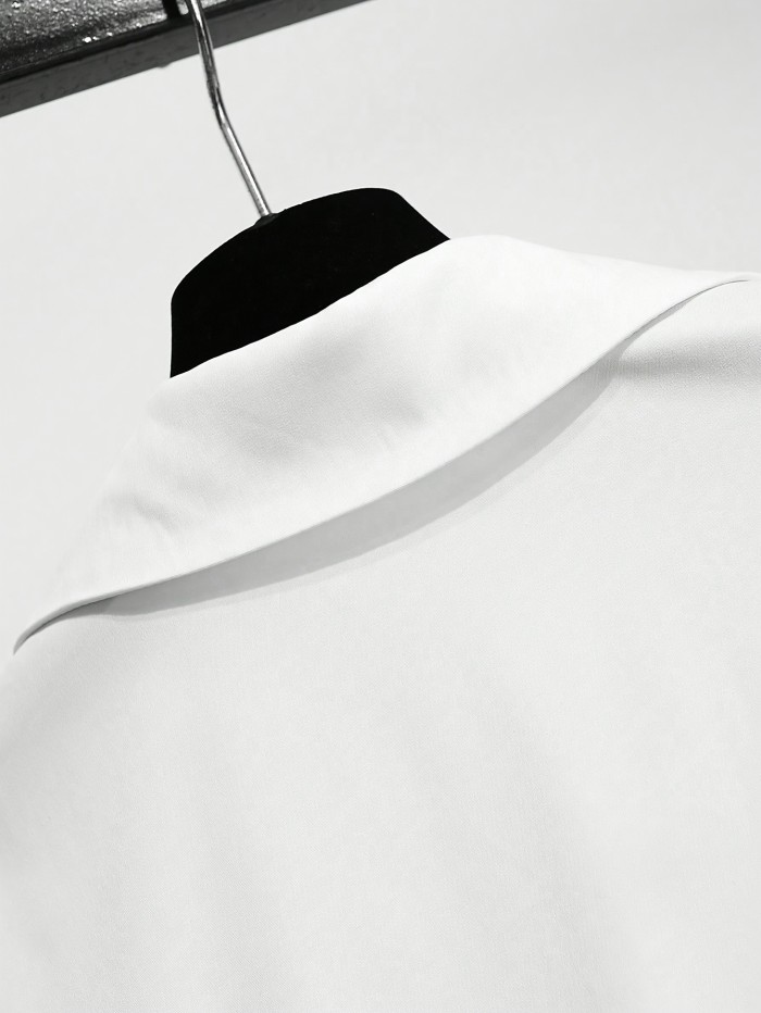 💫Women’s Color Block Sleeveless Top | Turn-Collar Waist-Defining Elegant Commuter Shirt