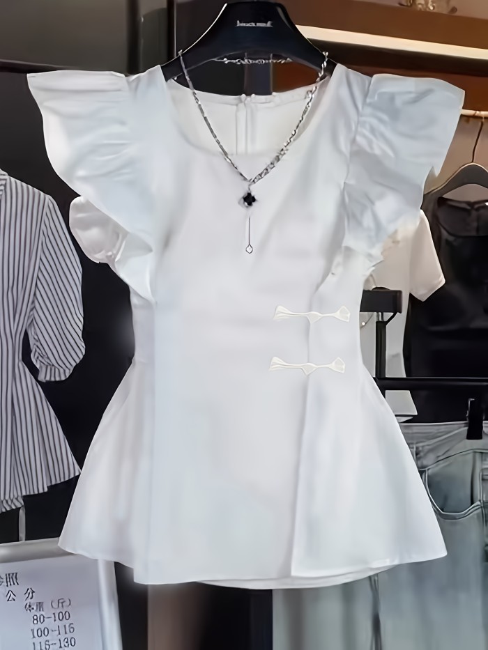 High-End Floral Bubble Sleeve Blouse | Women’s Vintage Semi-Sheer Spring Autumn Top