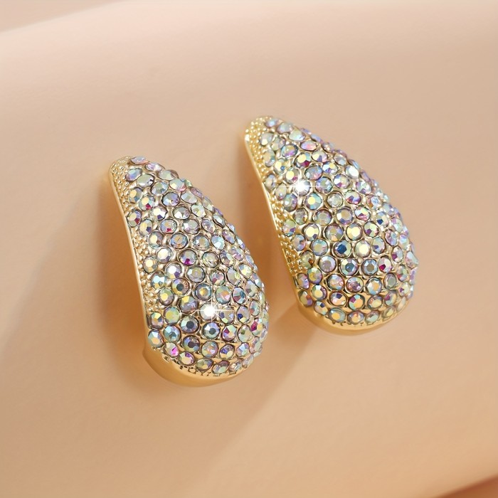 ✨Teardrop Synthetic Zircon Studs | Light Luxury Women’s Date Graduation Gift Earrings