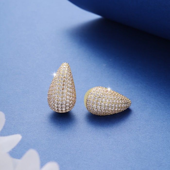 ✨Teardrop Synthetic Zircon Studs | Light Luxury Women’s Date Graduation Gift Earrings
