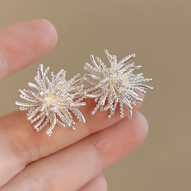 💎Women’s Elegant Rhinestone Firework Earrings | Niche Inlaid Faux Rhinestone Sweet Luxe Daily Simple Jewelry