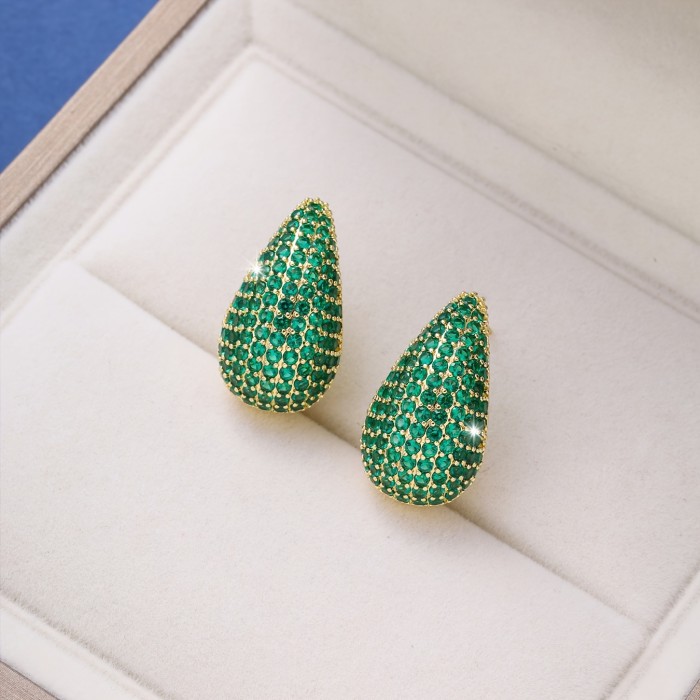 ✨Teardrop Synthetic Zircon Studs | Light Luxury Women’s Date Graduation Gift Earrings