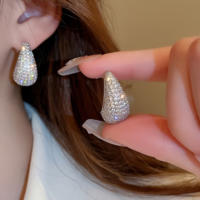 ✨Teardrop Synthetic Zircon Studs | Light Luxury Women’s Date Graduation Gift Earrings