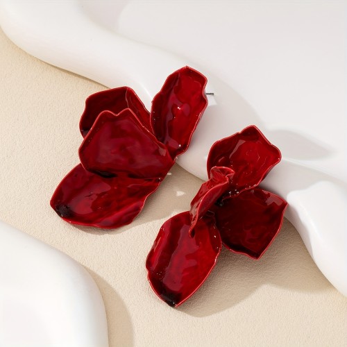 🌸Women’s Vintage Irregular Geometric Flower Earrings | Oversized Stylish Holiday Gift Dangle Jewelry