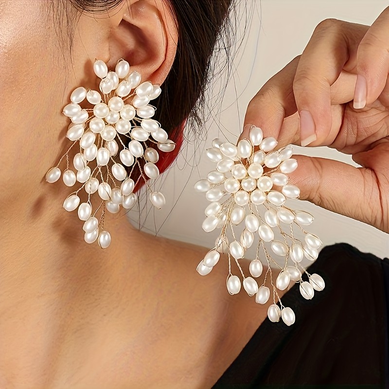 💍Women’s Elegant Luxe Faux Pearl Earrings | Daily Wear Party Outfit Perfect Gift Fashion Jewelry