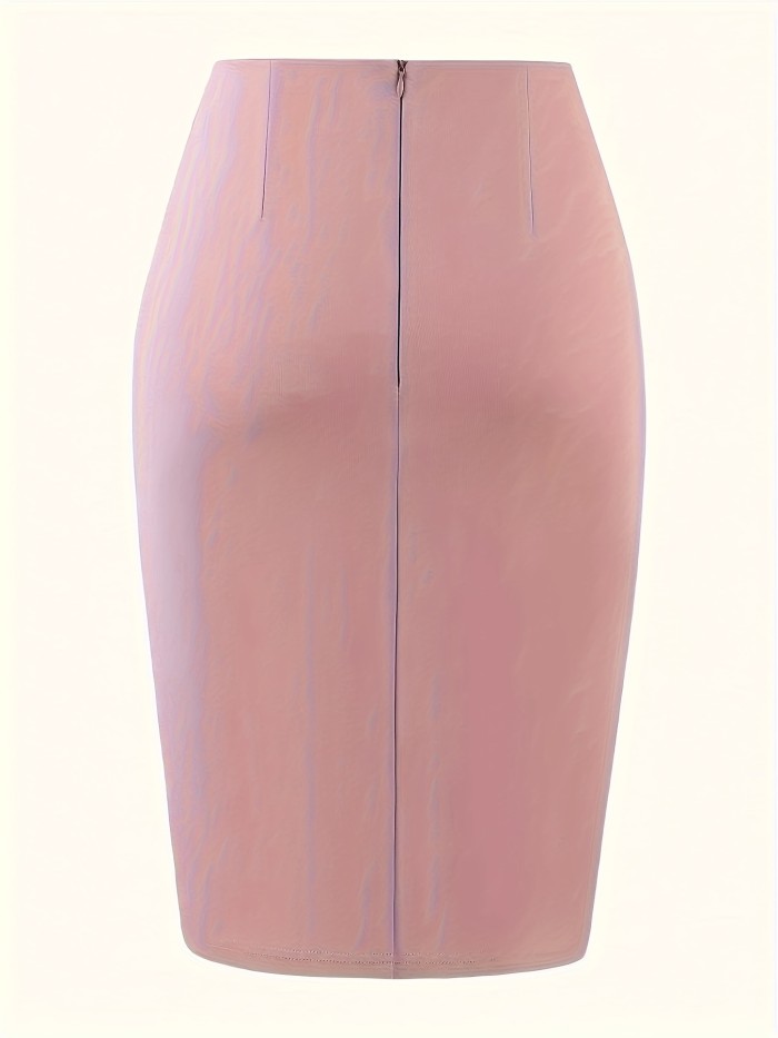 ✨High Waist Stretch Pencil Skirt | Hip-Enhancing Midi Office Chic