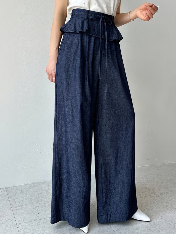 Women’s Elegant Wide-Leg  Jeans