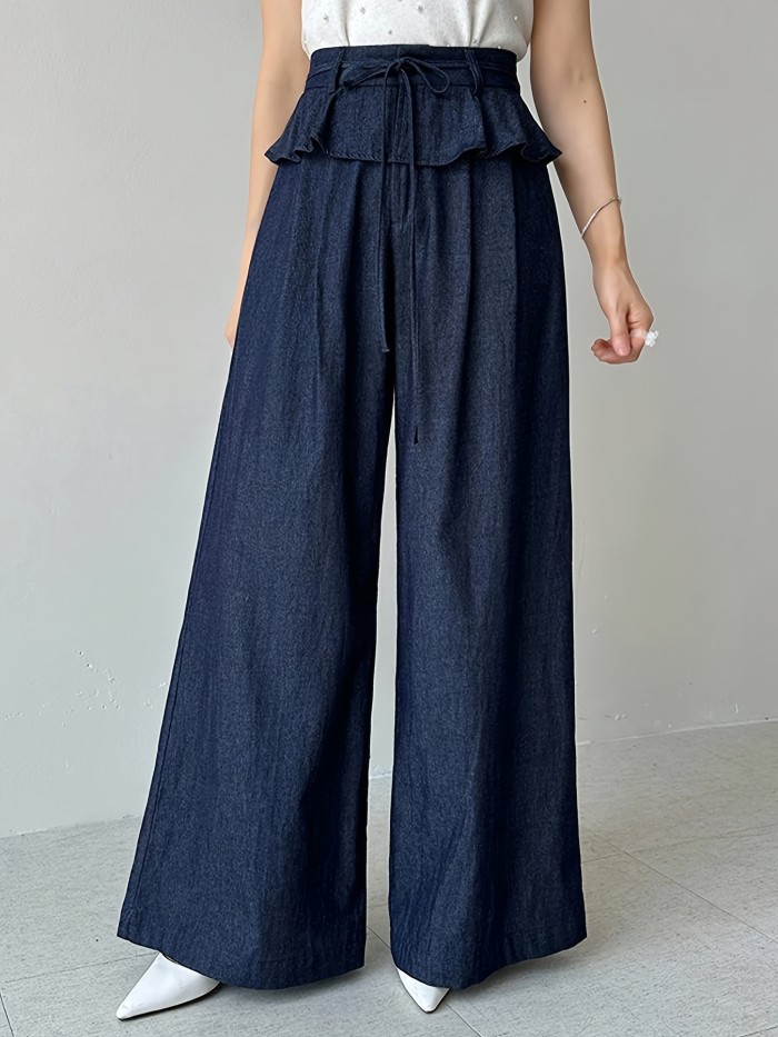 Women’s Elegant Wide-Leg  Jeans