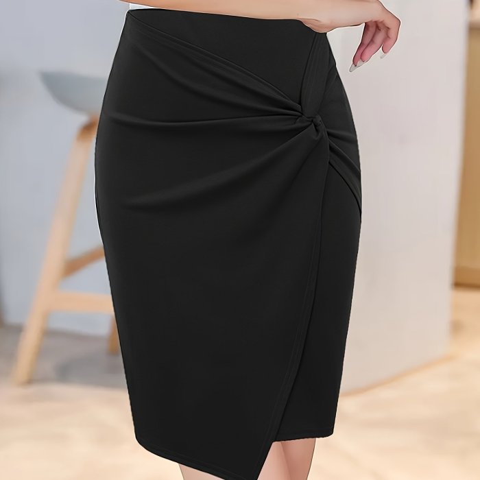 ✨High Waist Stretch Pencil Skirt | Hip-Enhancing Midi Office Chic