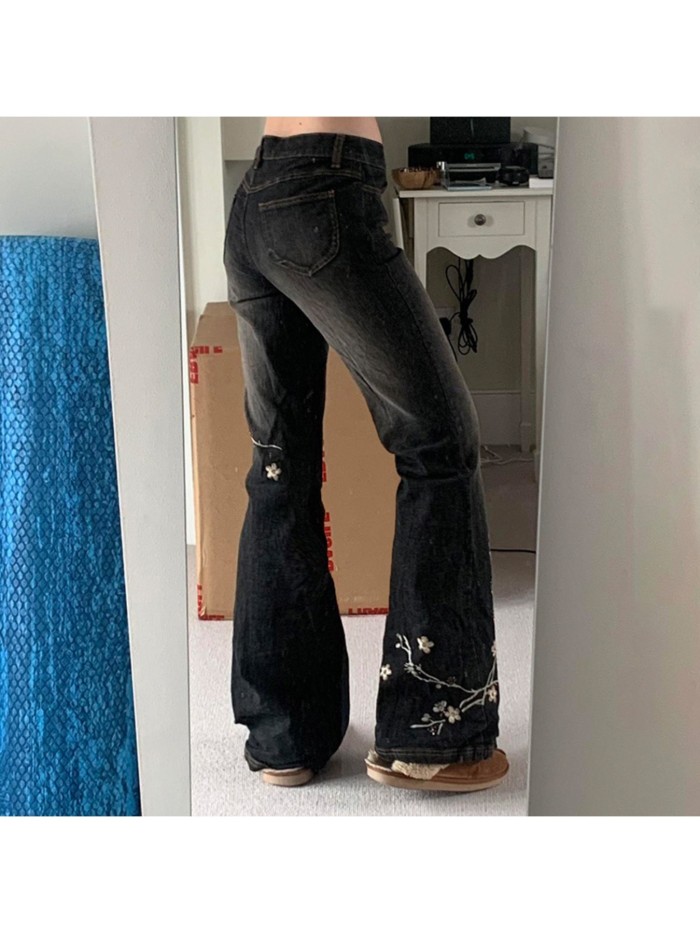 ✨High Waist Lift Stretch Wide Leg Jeans | Draped Straight Cut