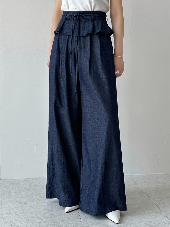 Women’s Elegant Wide-Leg  Jeans