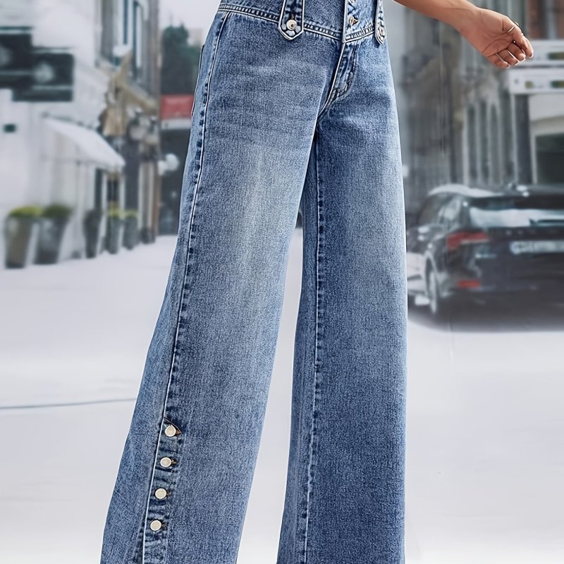 ✨Casual Button Waist Loose Jeans | Versatile All-Season