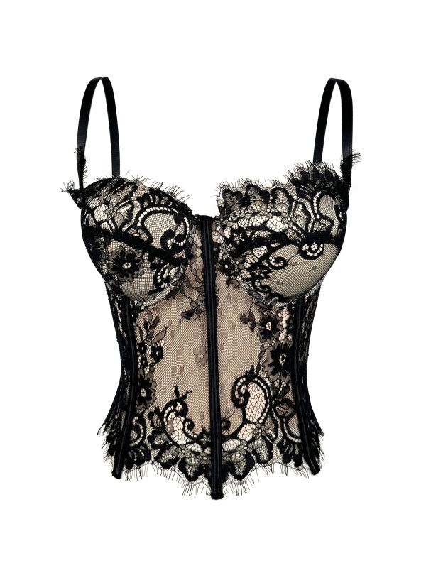 🪡Elegant Lace Fishbone Corset Cami | Spring Summer Slim Outerwear Vest
