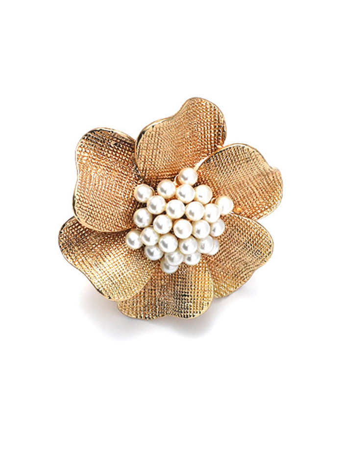 Shiny Flower Shape Adjustable Rings Accessories