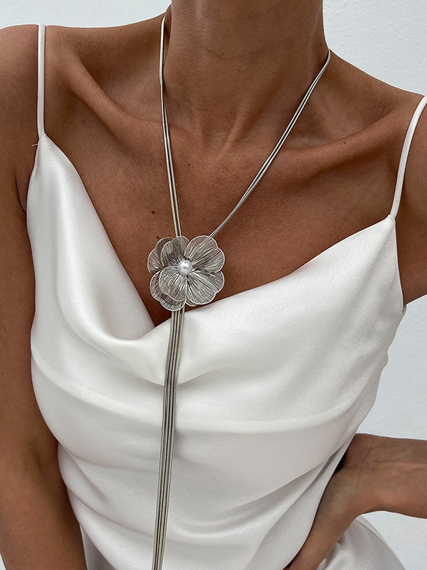 Tasseled Flower Shape Necklaces Accessories