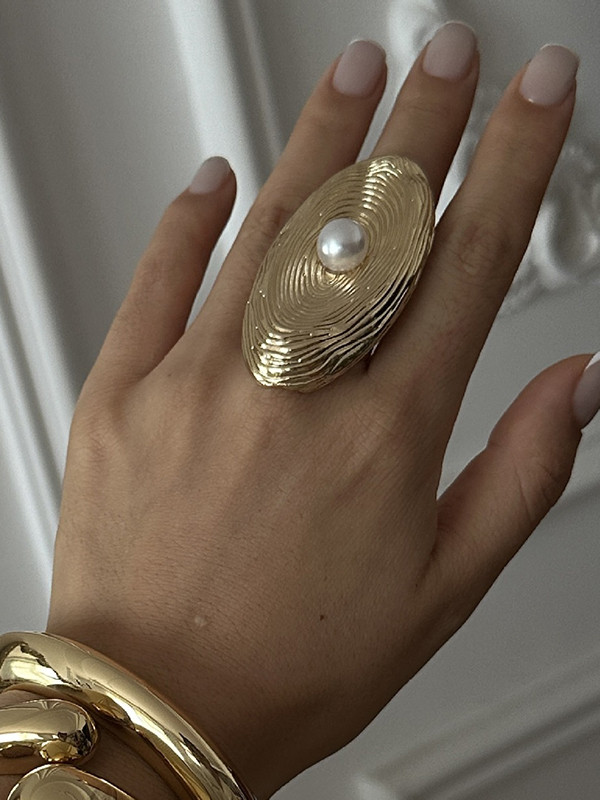 Solid Color Geometric Rings Accessories