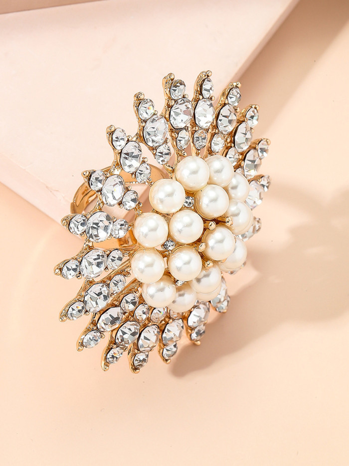 Shiny Rhine Stones Geometric Rings Accessories