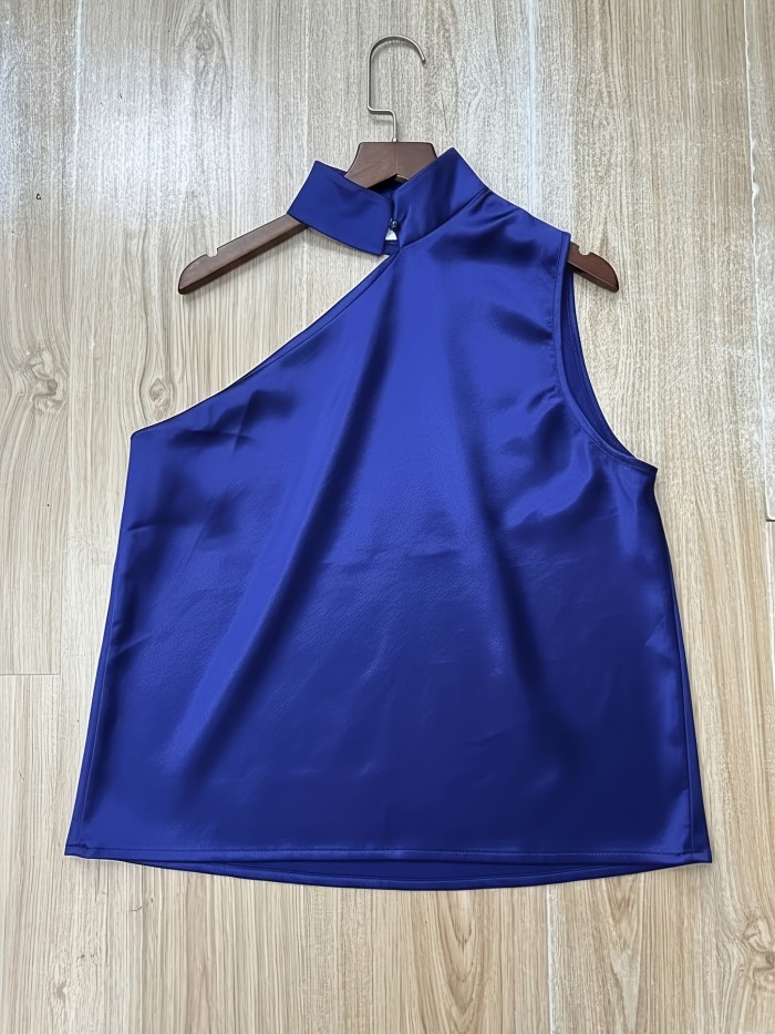 💫Satin Off-The-Shoulder Solid Top | Casual Chic Women’s Blouse