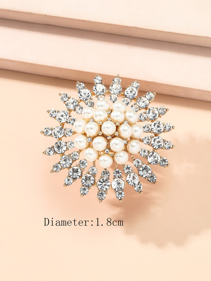 Shiny Rhine Stones Geometric Rings Accessories