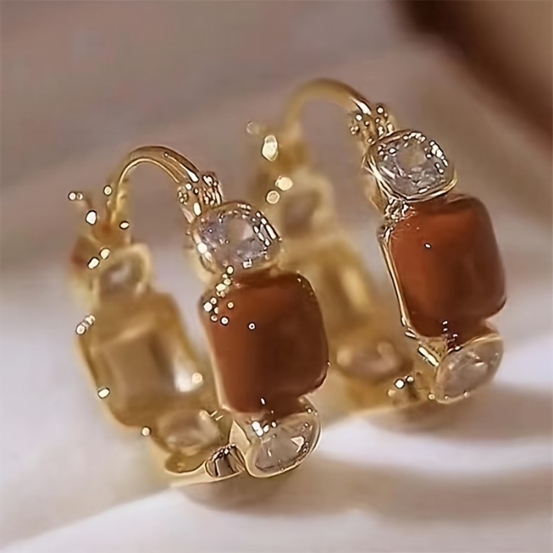✨Geometric Enamel Hoop Earrings | Elegant Party Leisure Women’s Jewelry