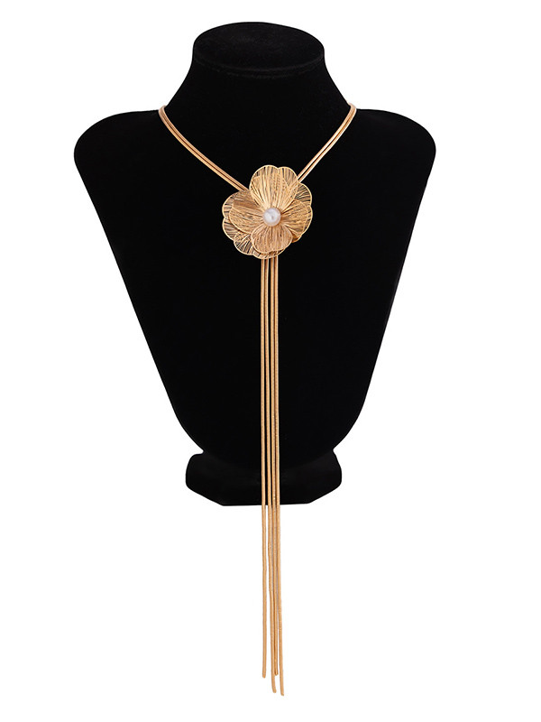 Tasseled Flower Shape Necklaces Accessories