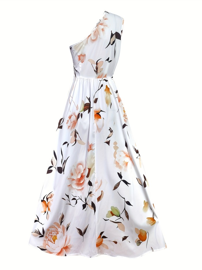 ✨ Global Style Casual Floral Dress | Elegant Fitted Top Flowy Bottom Summer Dress for Women