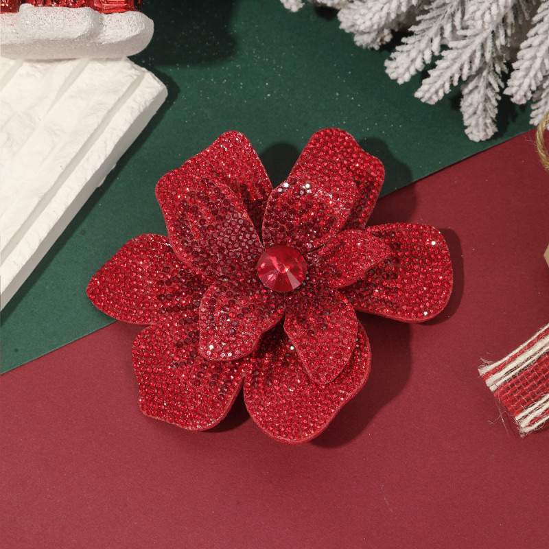 🌸 3D Beaded Flower Hairpin – Stylish Elegant Hair Accessory for Long & Short Hair
