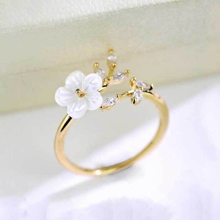 💍 Creative Flower Leaf Ring - Trendy Party Jewelry for Women - Perfect Holiday Gift