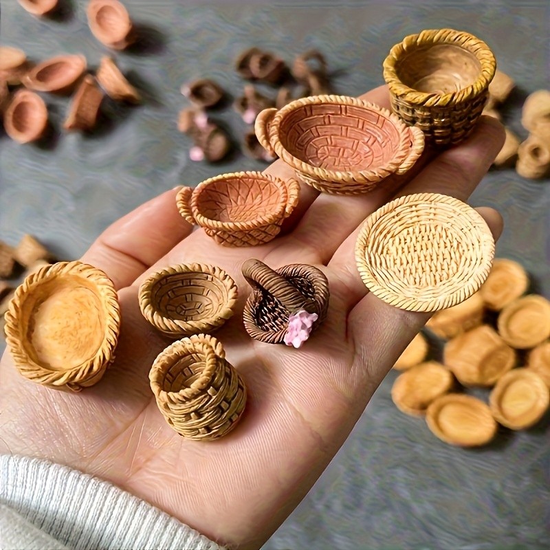 🧺 Mini Resin Bread Storage Baskets