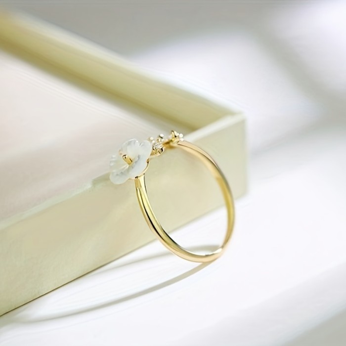 💍 Creative Flower Leaf Ring - Trendy Party Jewelry for Women - Perfect Holiday Gift