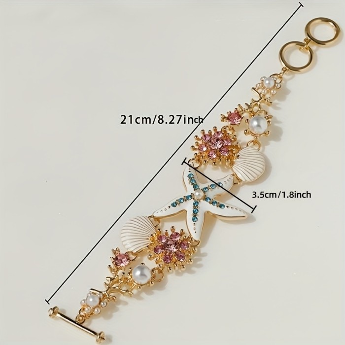 🐚 Starfish Shell Beach Bracelet
