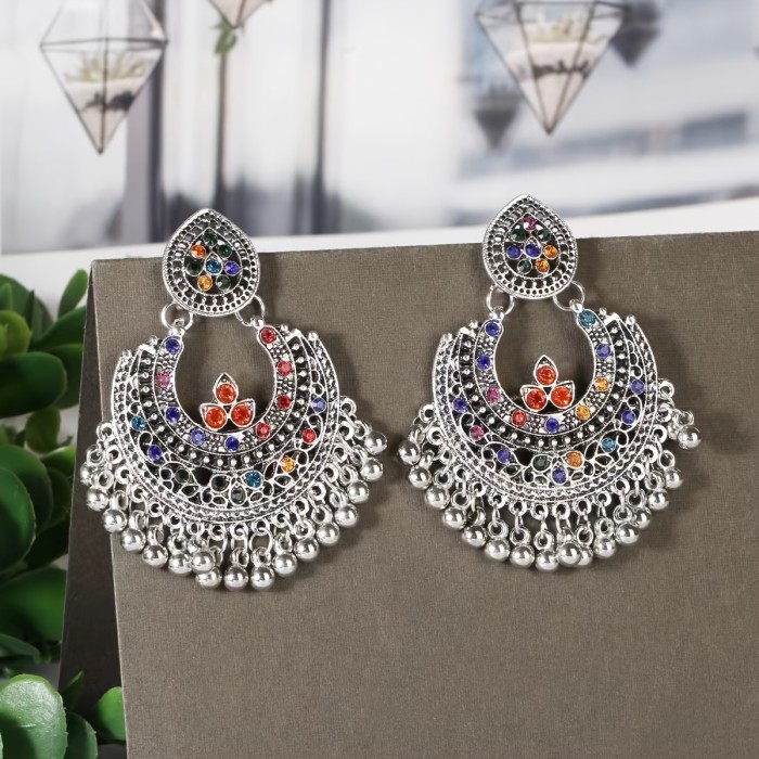 🌈 Bohemian Indian Colorful Tassel Statement Earrings - Ramadan & Vacation Party Jewelry