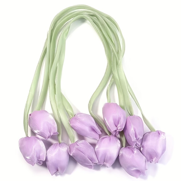 🌷 Minimalist Tulip Bow DIY Hair Accessories