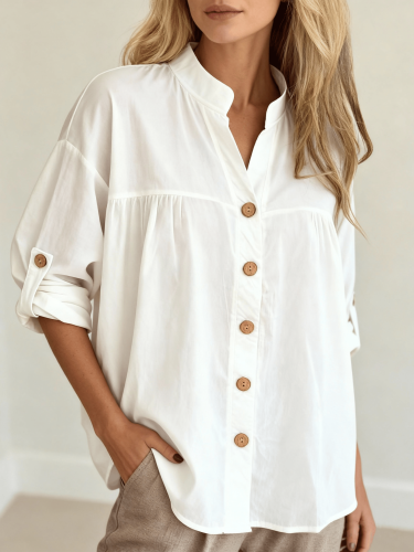 Women's Loose-Fitting Long-Sleeved T-Shirt