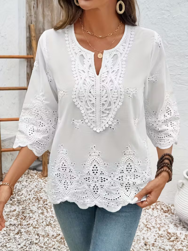 🖤 Elegant Long Sleeve Loose Casual Blouse Holiday Weekend Top
